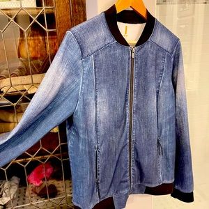Jean bomber jacket